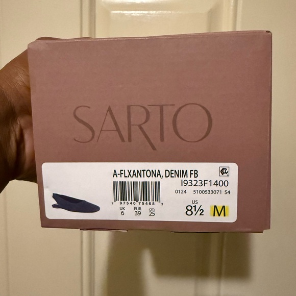 SARTO By Franco Sarto Blue Flats Suede Slip-On - Picture 8 of 8